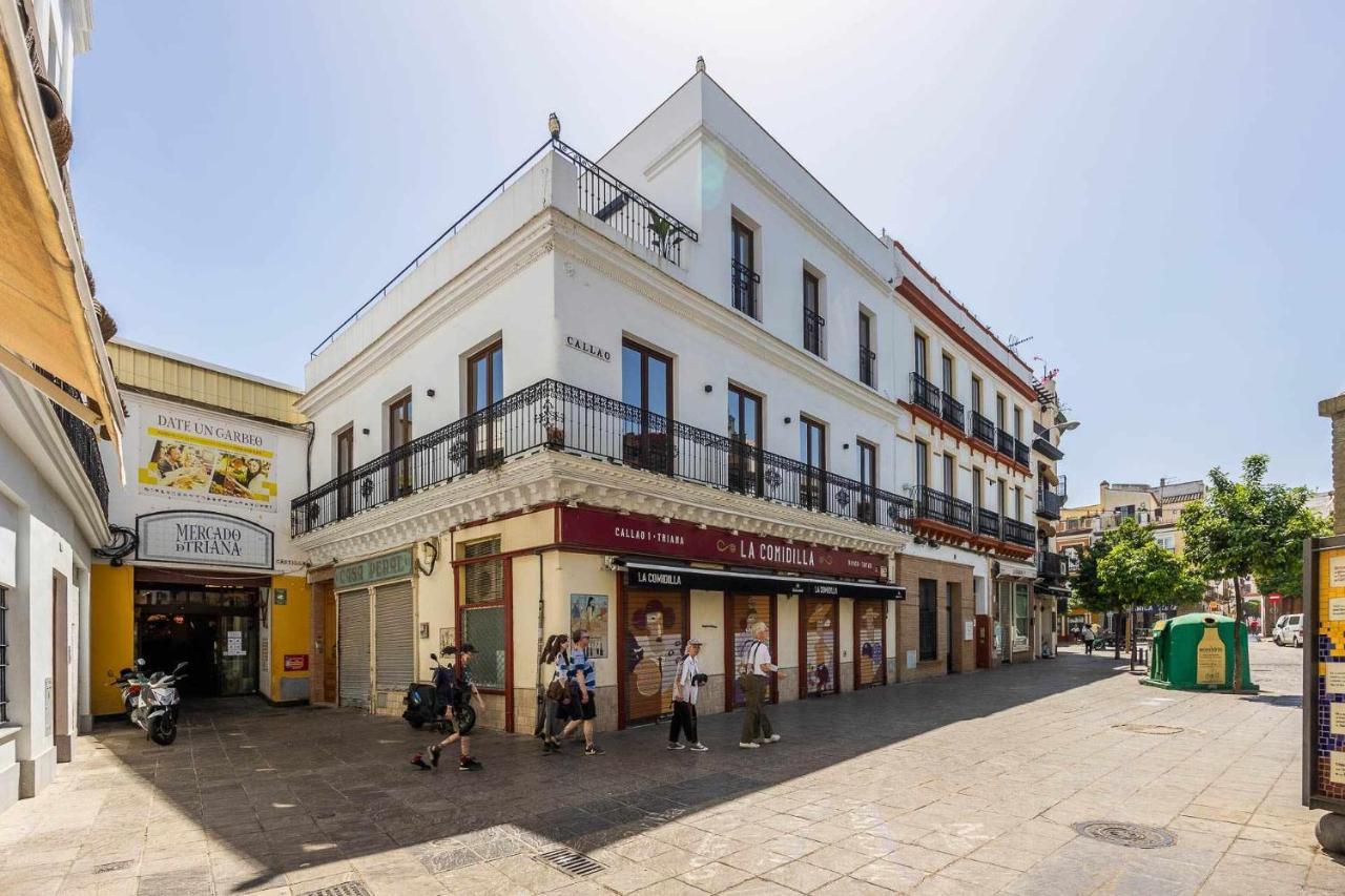 Comfy Away - Apartamento Exclusivo Mercado De Triana Con Balcon Sevilla Eksteriør bilde